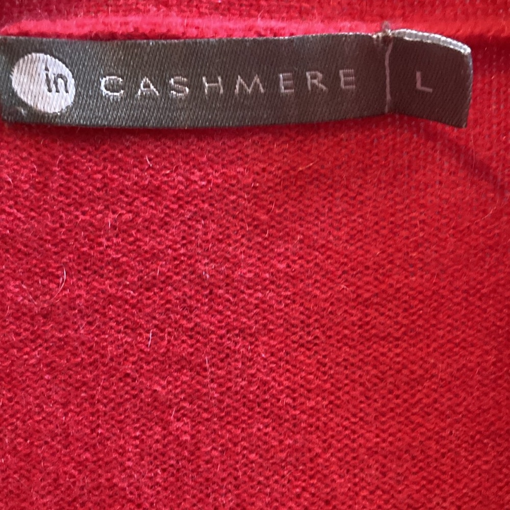 InCashmere Ruffled Cardigan Sweater - Picture 2 of 5